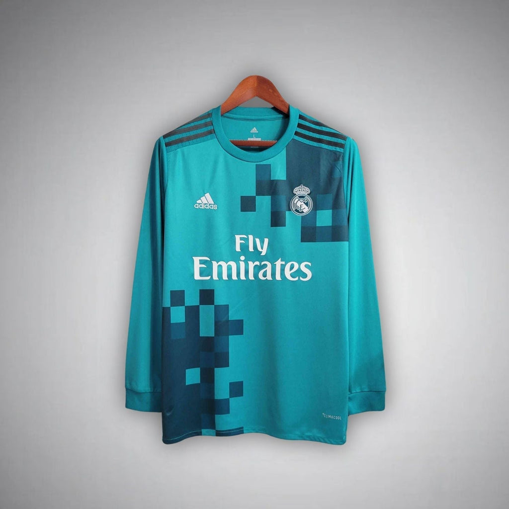 Real Madrid CF - Retro Away Shirt 2017/2018 Long Sleeve